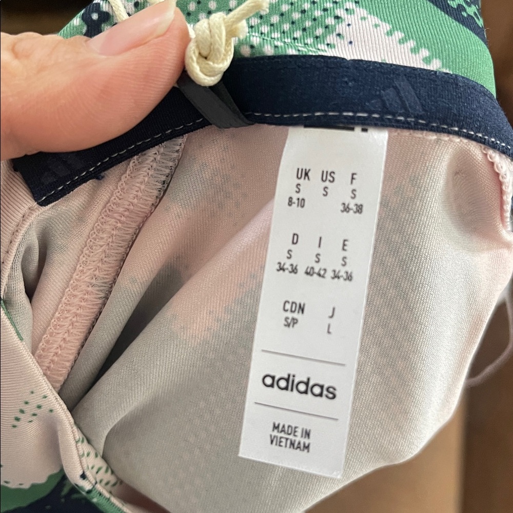 adidas Women's Pink and Green Long Sleeve Top - Picture 7 of 7